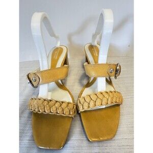 Naturalizer 5 comfort sandals Venue 10M #24453701 Leather Upper Balance, mustard